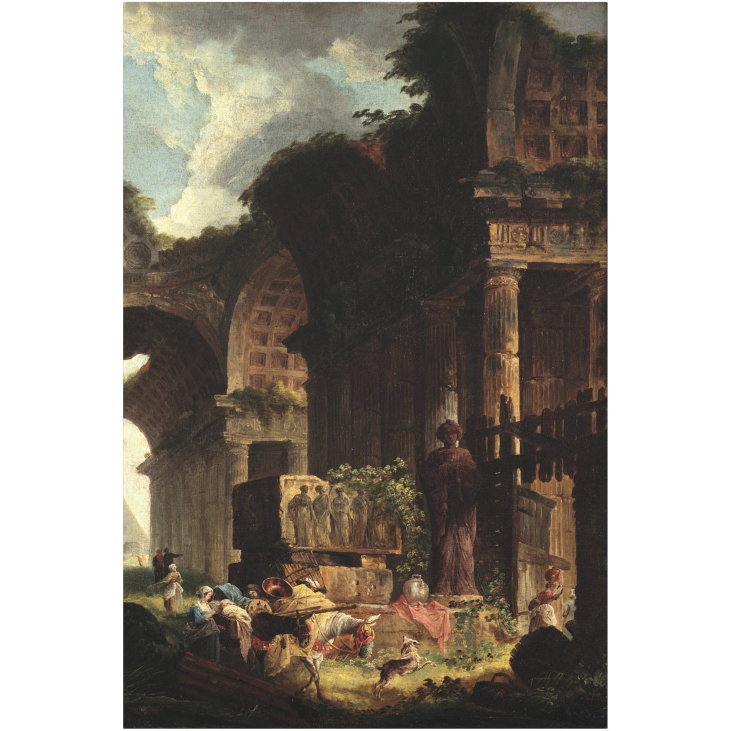 Temple in Ruins - Canvas Wrap