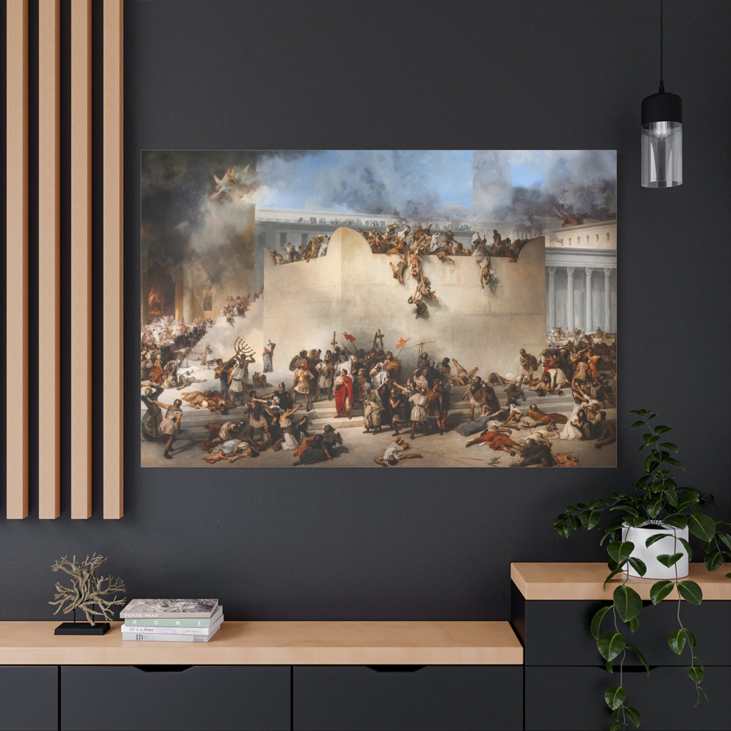 The Destruction of the Temple of Jerusalem - Canvas Wrap