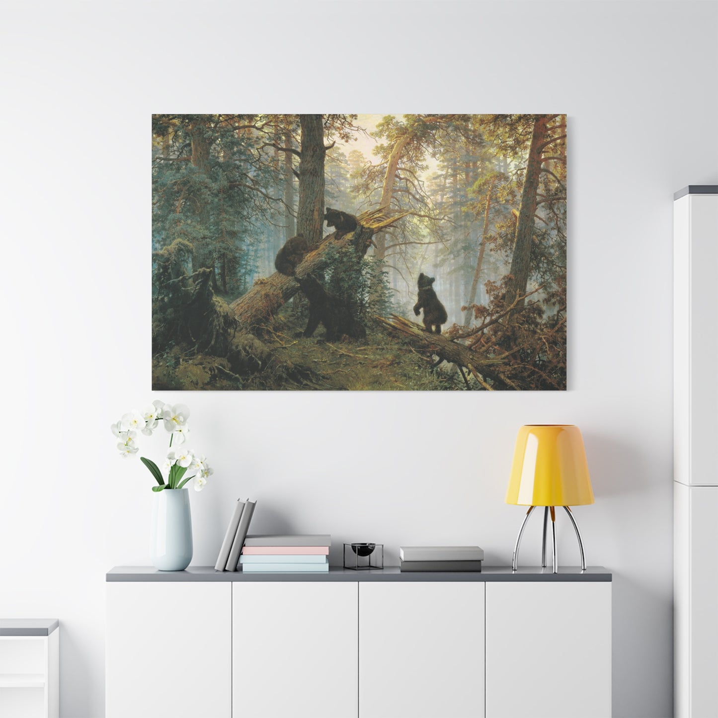 Morning in a Pine Forest - Canvas Wrap
