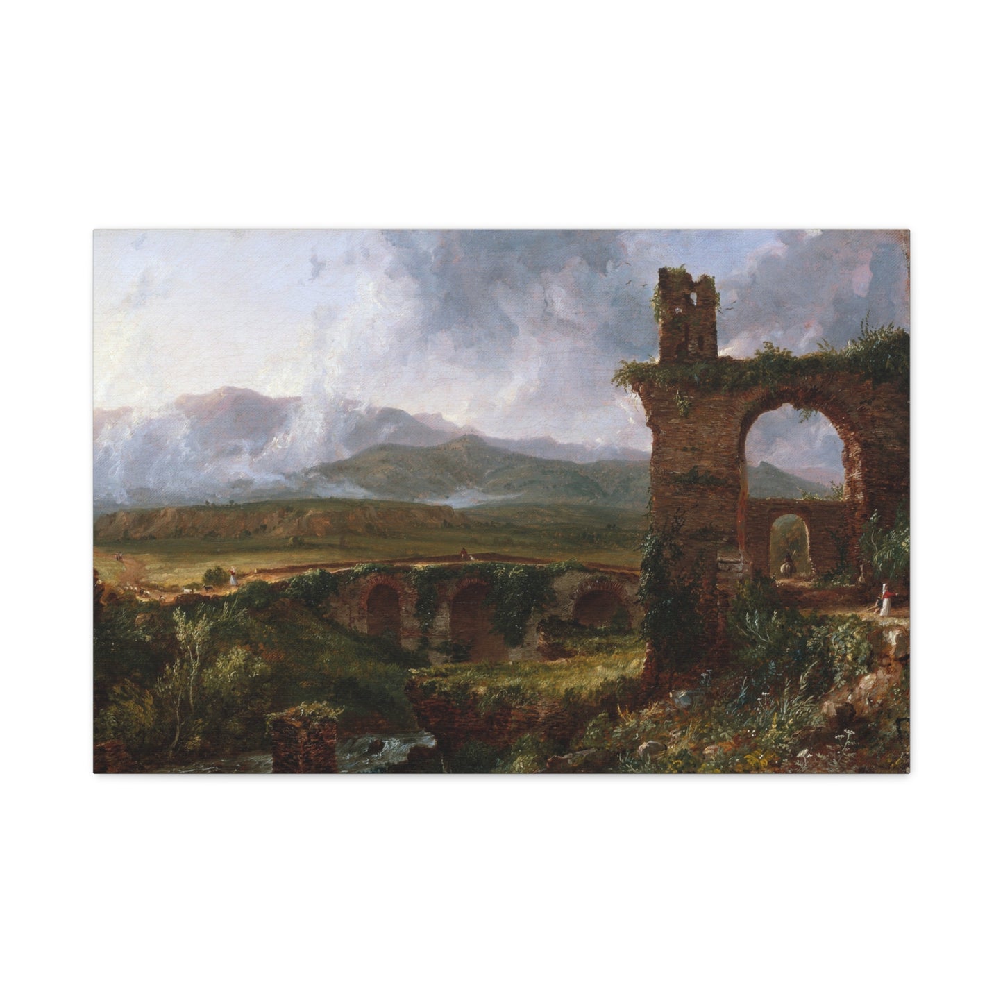 A View near Tivoli - Canvas Wrap