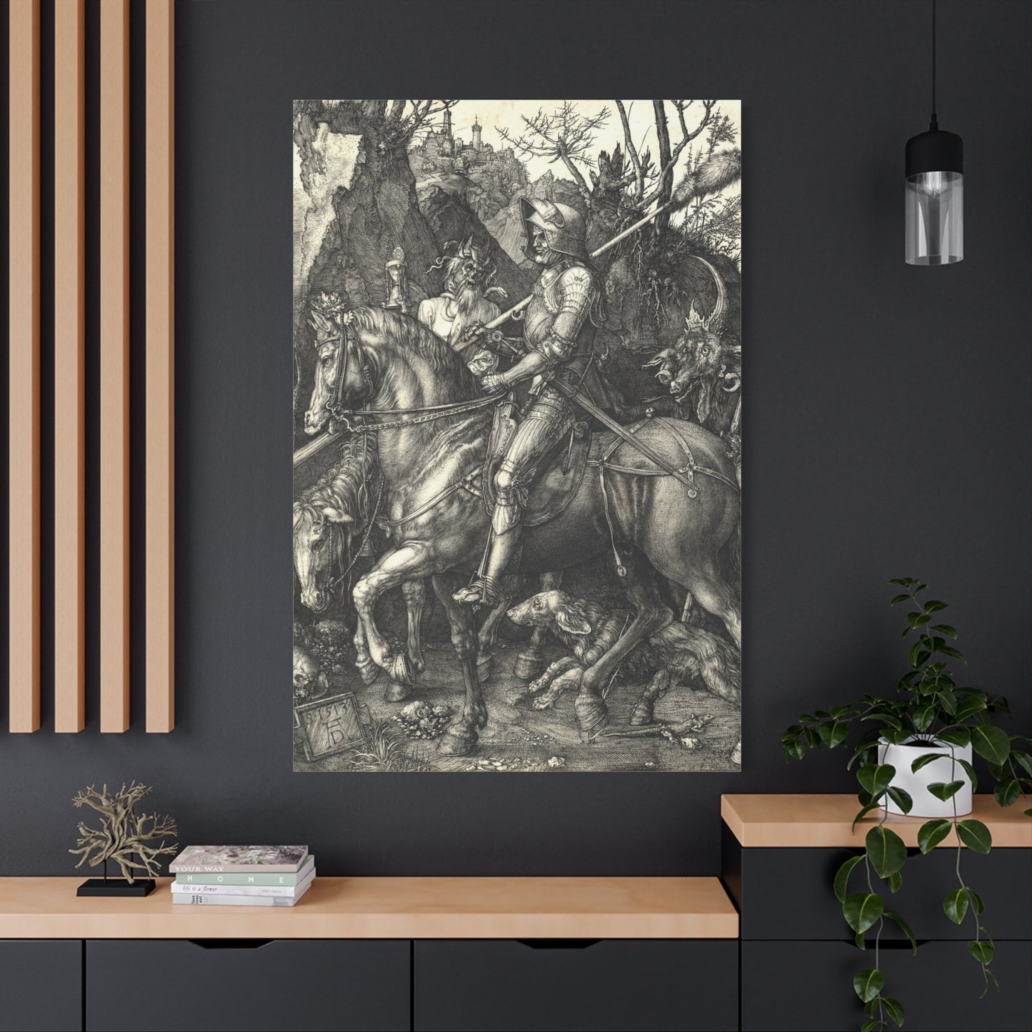 Knight, Death, and the Devil - Canvas Wrap