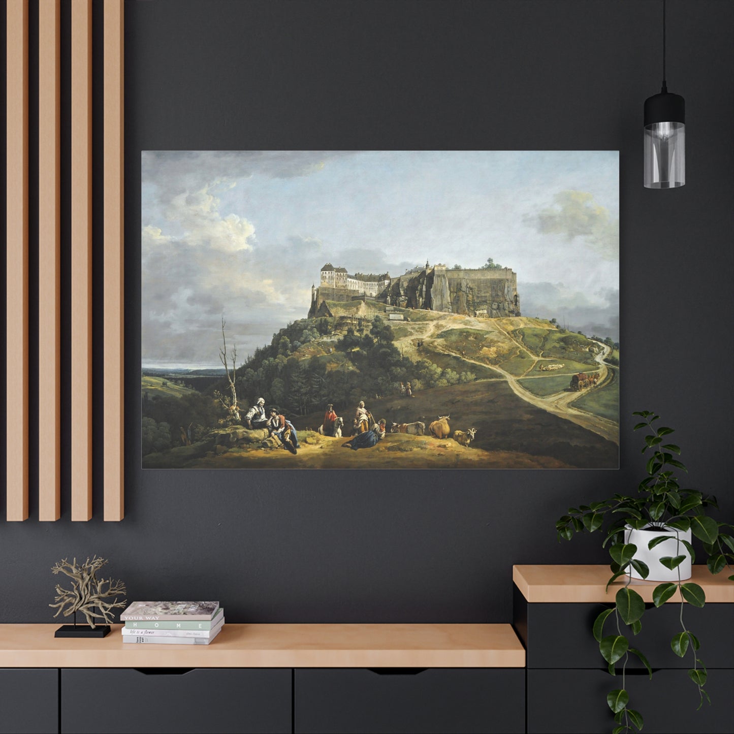 The Fortress of Königstein - Canvas Wrap
