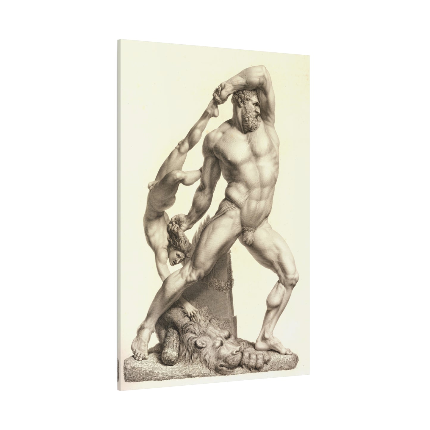 Hercules and Lichas - Canvas Wrap