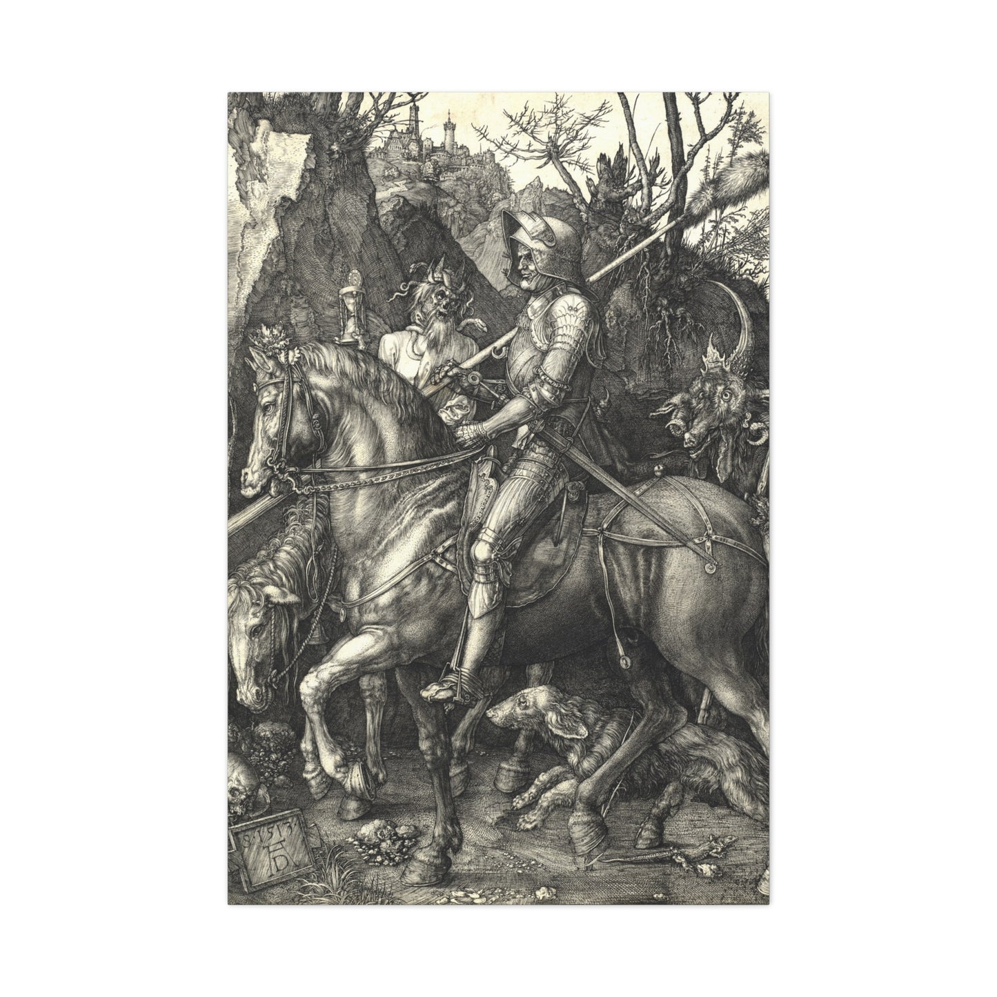 Knight, Death, and the Devil - Canvas Wrap