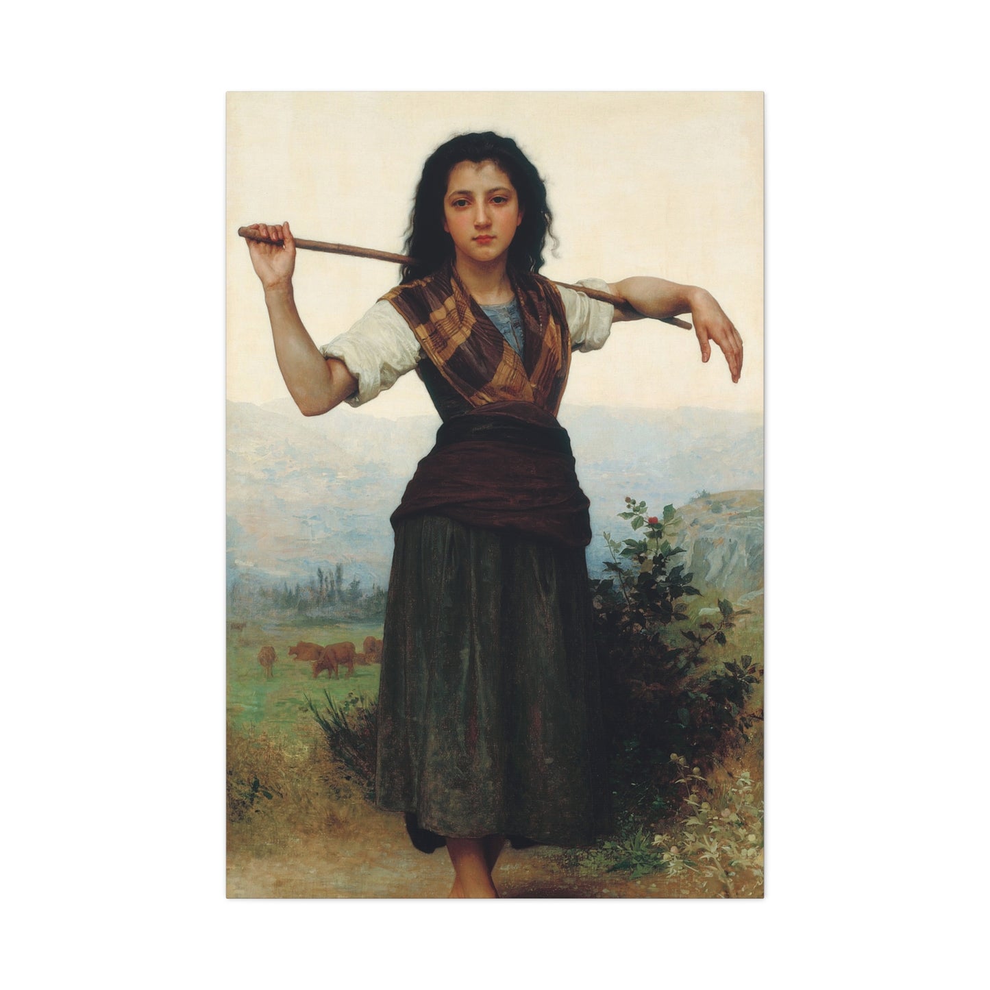 The Little Shepherdess - Canvas Wrap