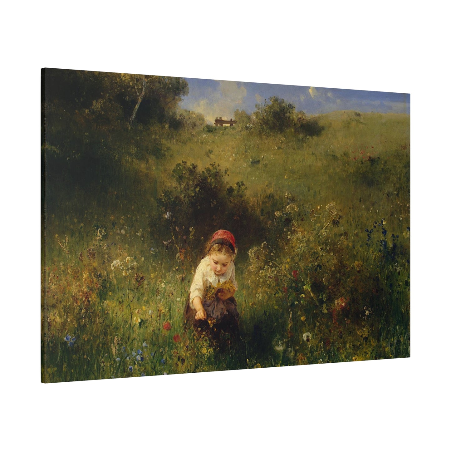 Girl in a Field - Canvas Wrap