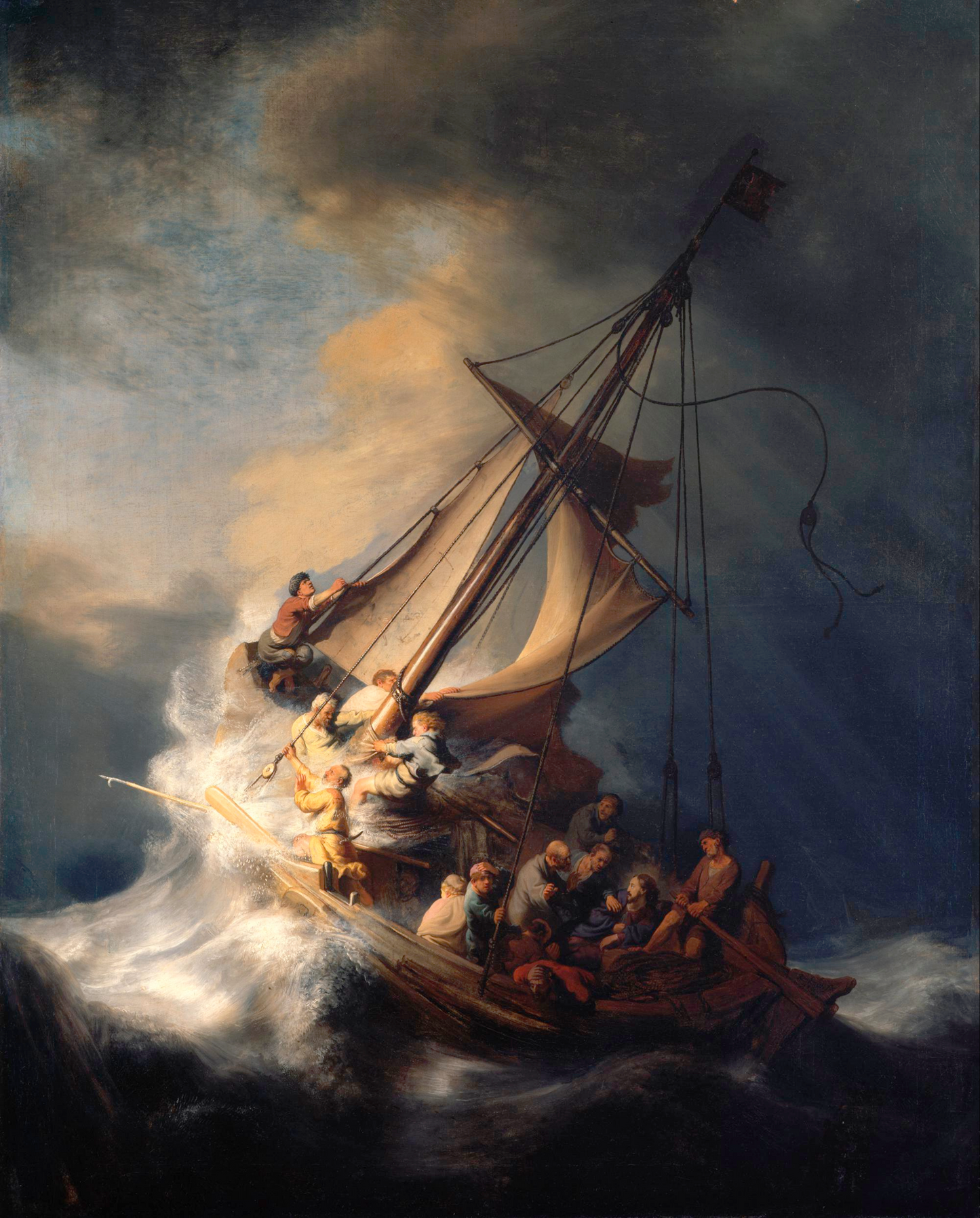 Christ in the Storm on the Lake of Galilee - Canvas Wrap
