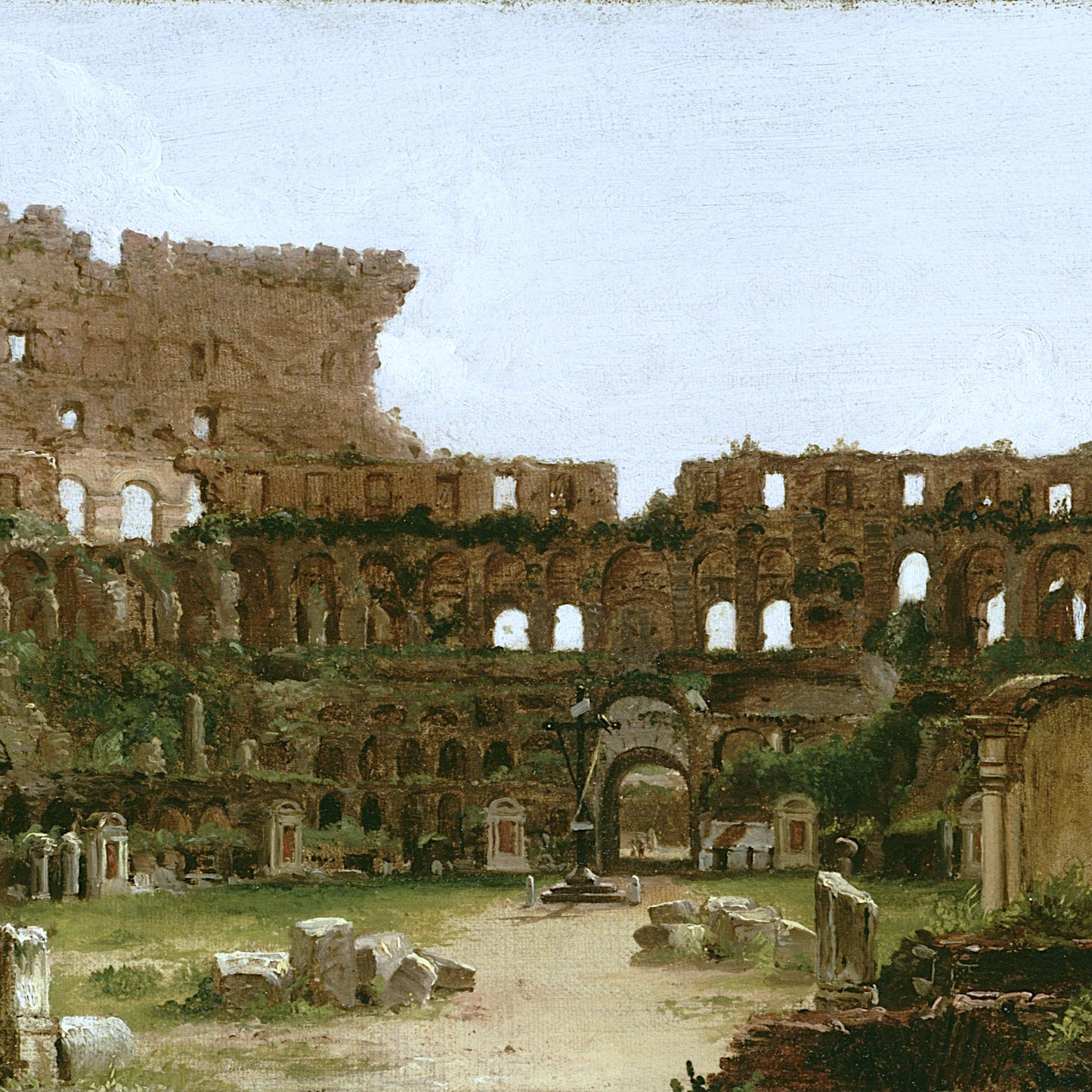 Interior of the Colosseum, Rome - Canvas Wrap