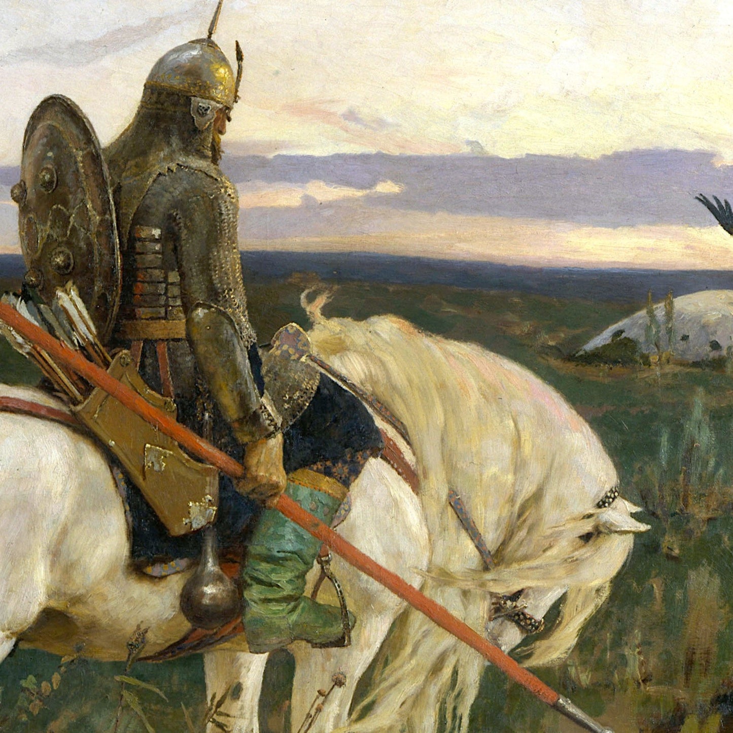 Knight at the Crossroads - Canvas Wrap
