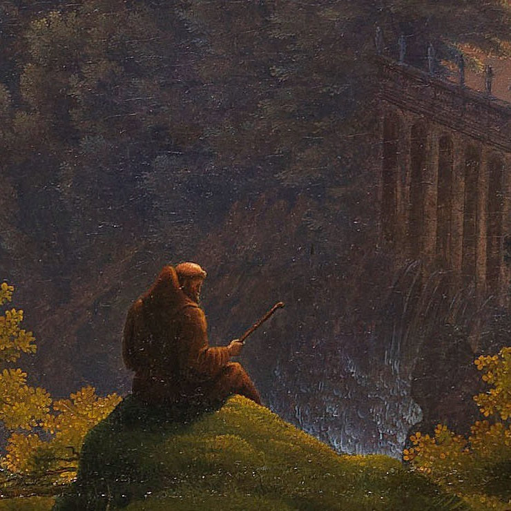 Landscape with Pilgrim - Canvas Wrap
