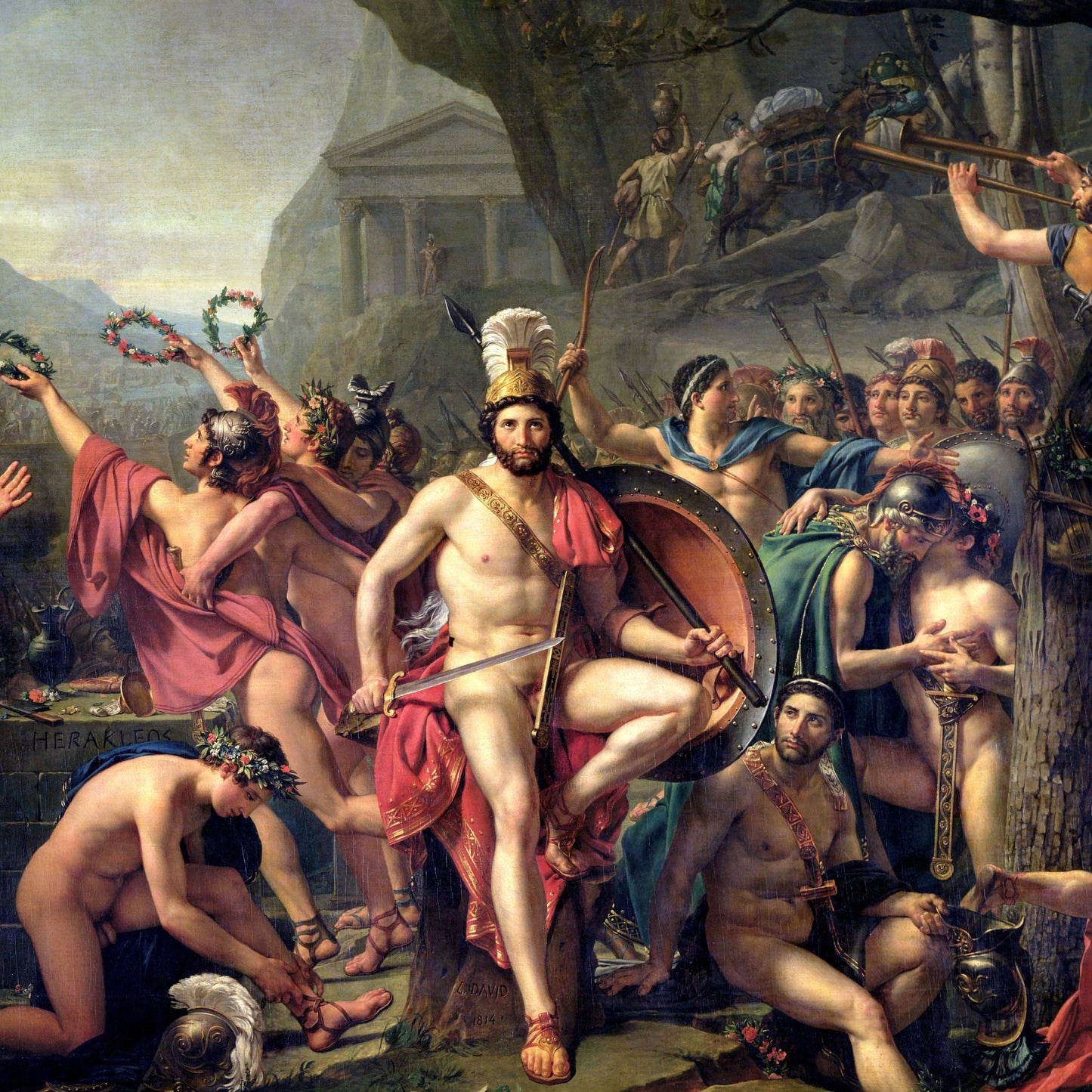 Leonidas at Thermopylae - Canvas Wrap