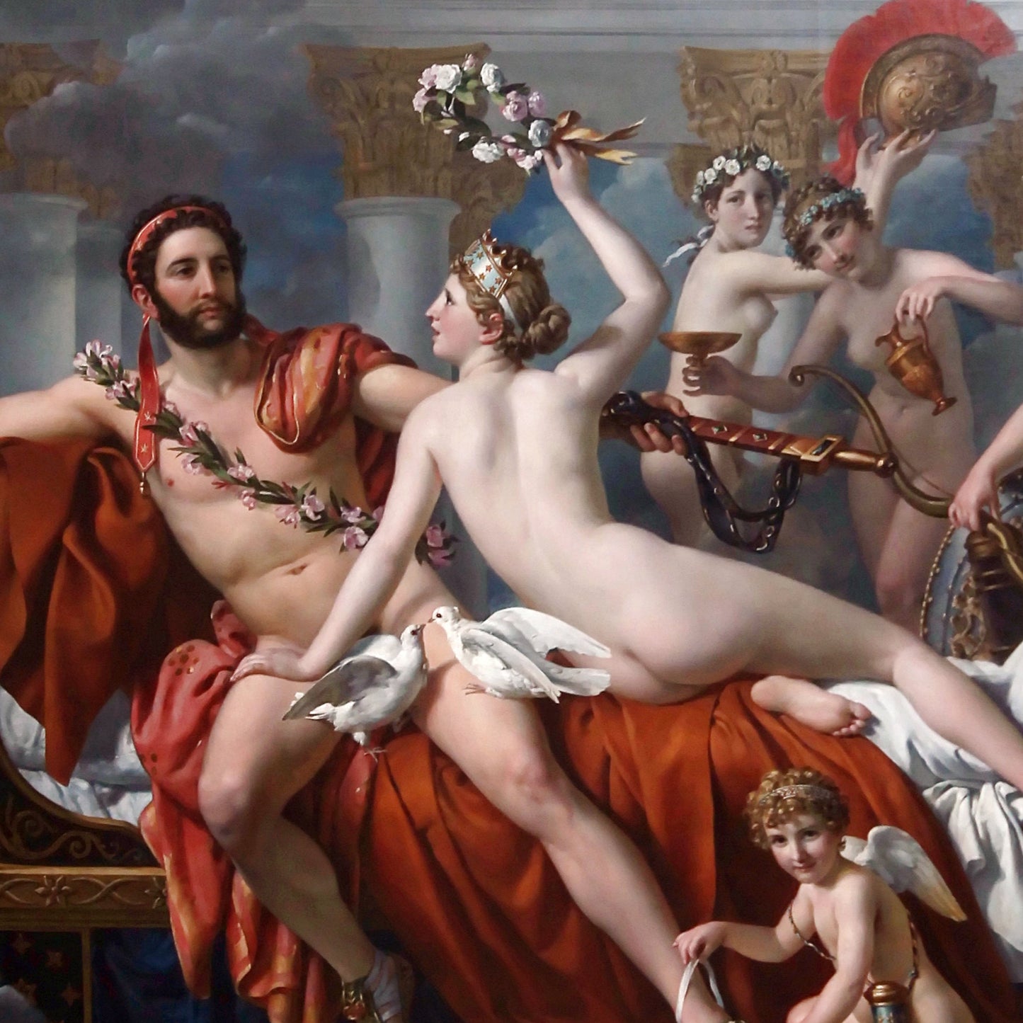 Mars Disarmed by Venus - Canvas Wrap