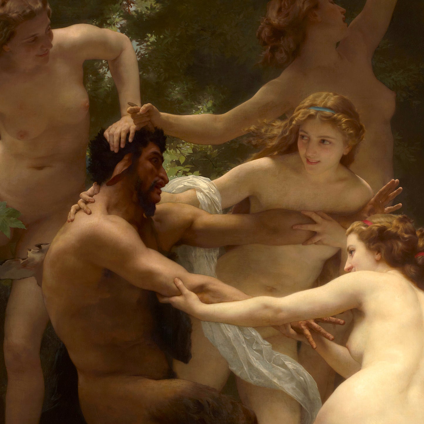 Nymphs and Satyr - Canvas Wrap