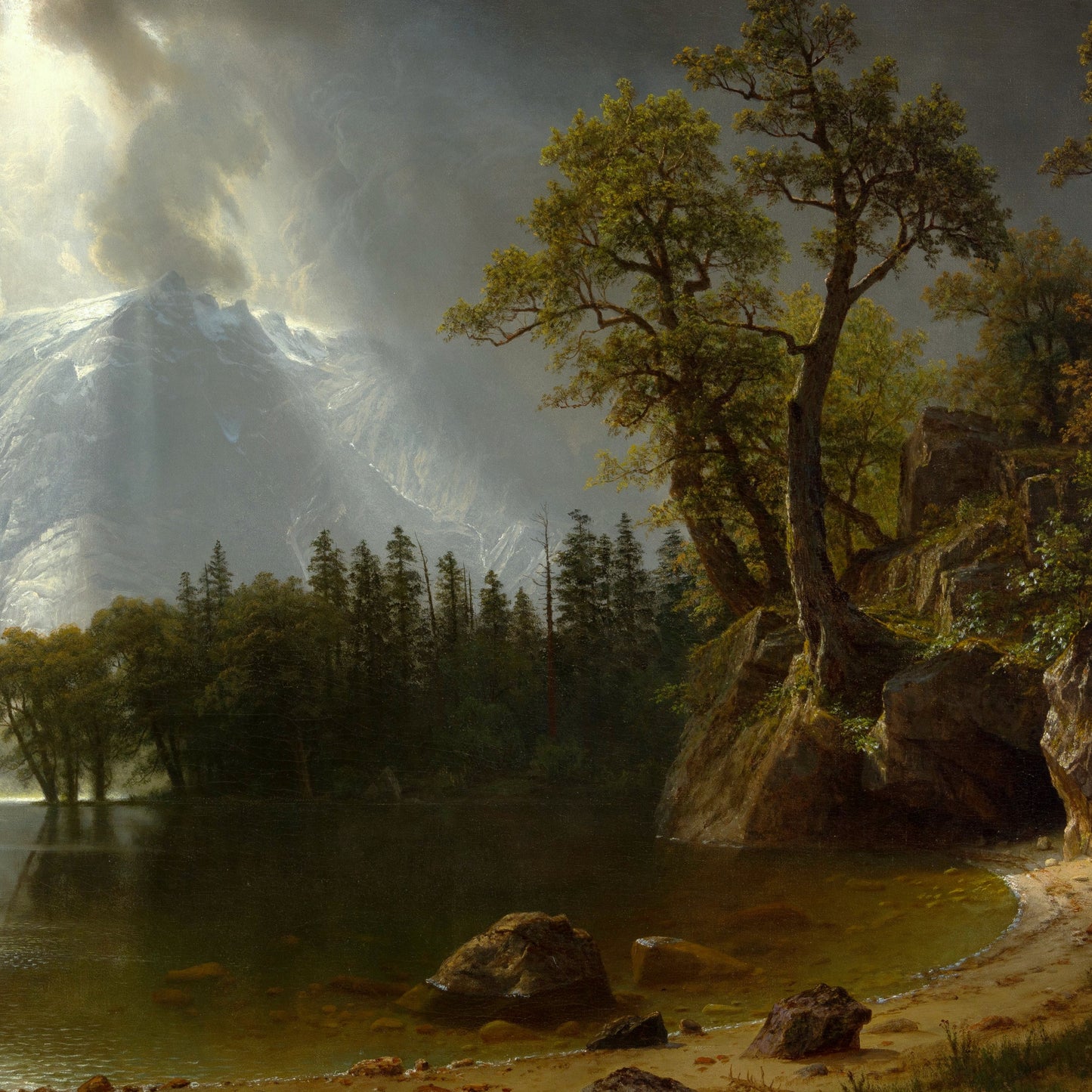 Passing Storm over the Sierra Nevadas - Canvas Wrap