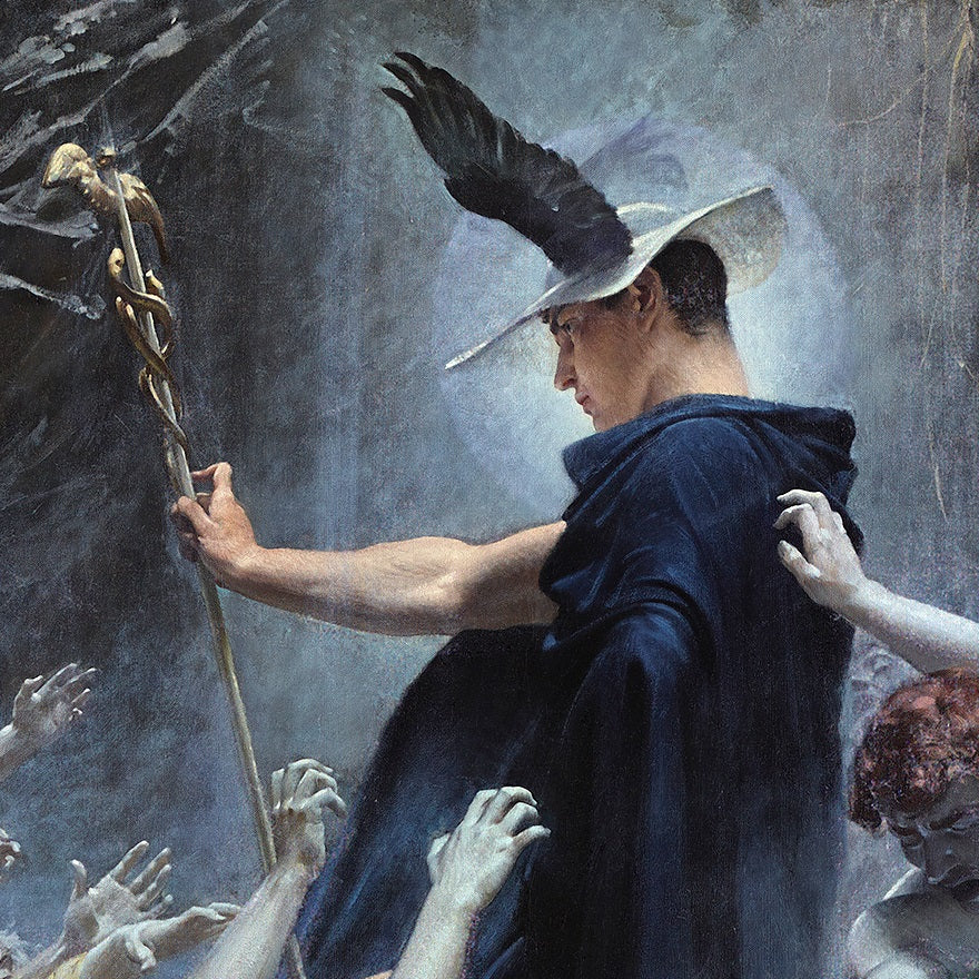 Souls on the Banks of the Acheron - Canvas Wrap