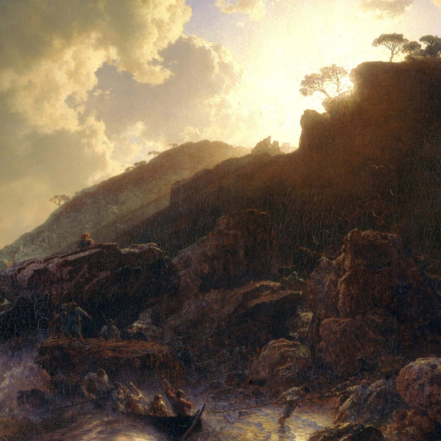 Sunset after a Storm on the Coast of Sicily - Canvas Wrap