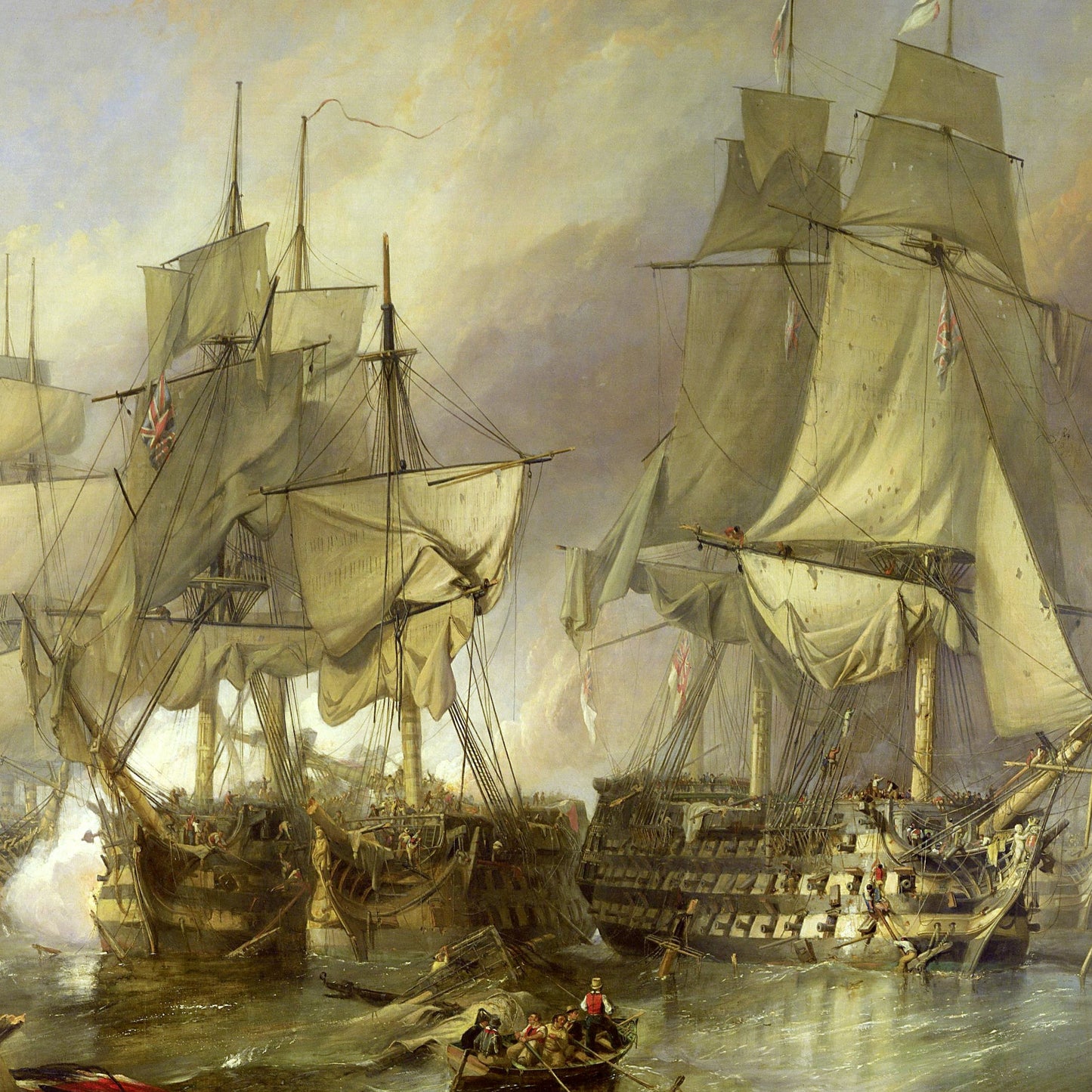 The Battle of Trafalgar - Canvas Wrap