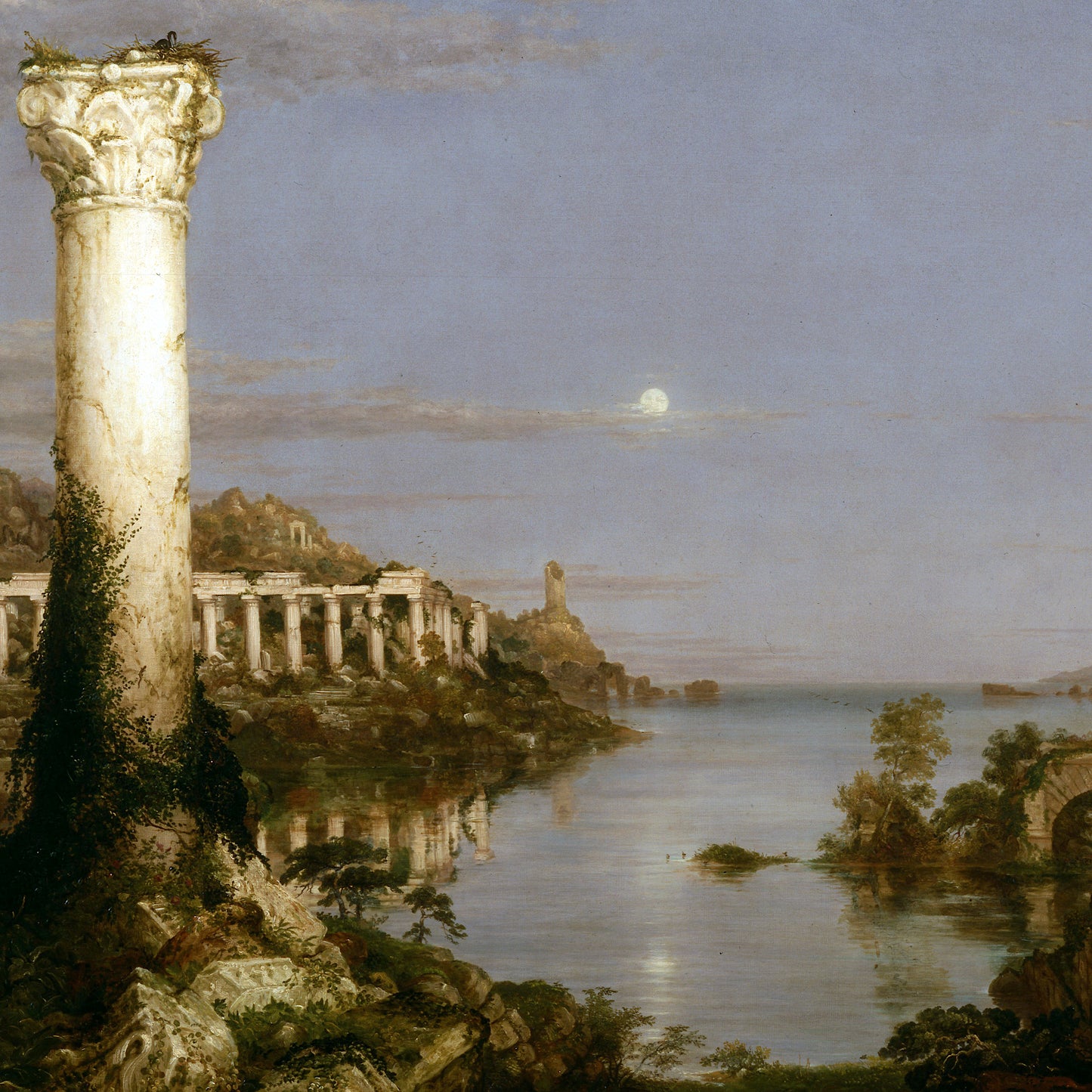 The Course of Empire, Desolation - Canvas Wrap