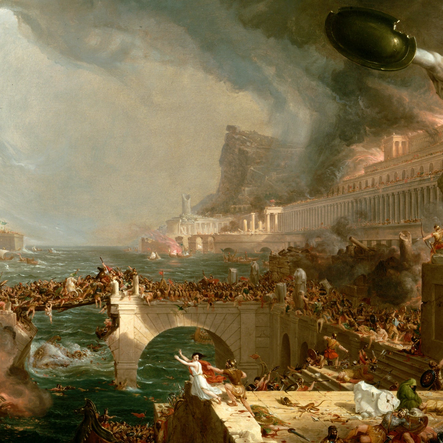The Course of Empire, Destruction - Canvas Wrap