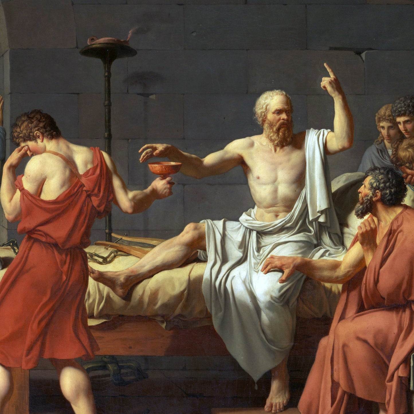 The Death of Socrates - Canvas Wrap