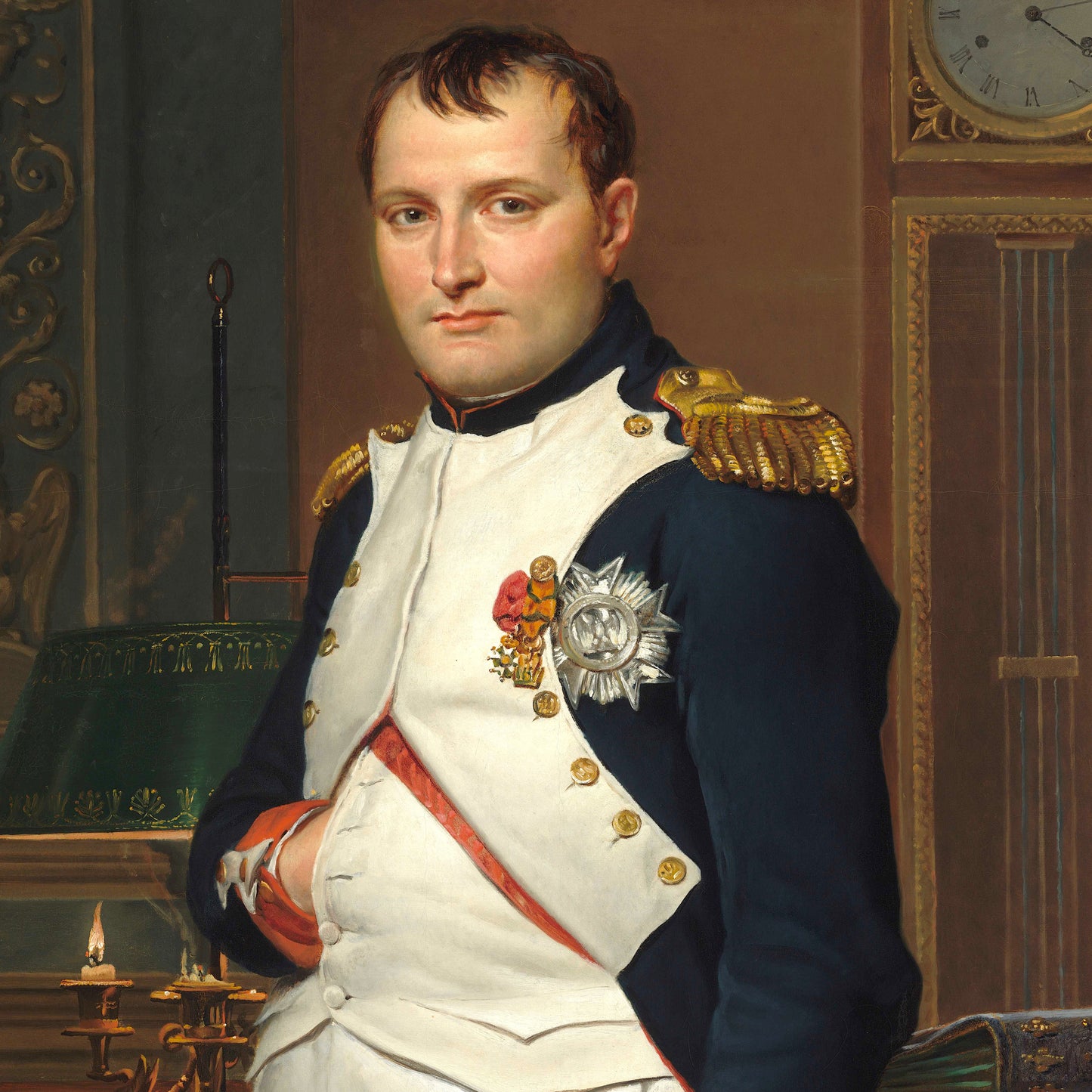 The Emperor Napoleon in His Study - Canvas Wrap