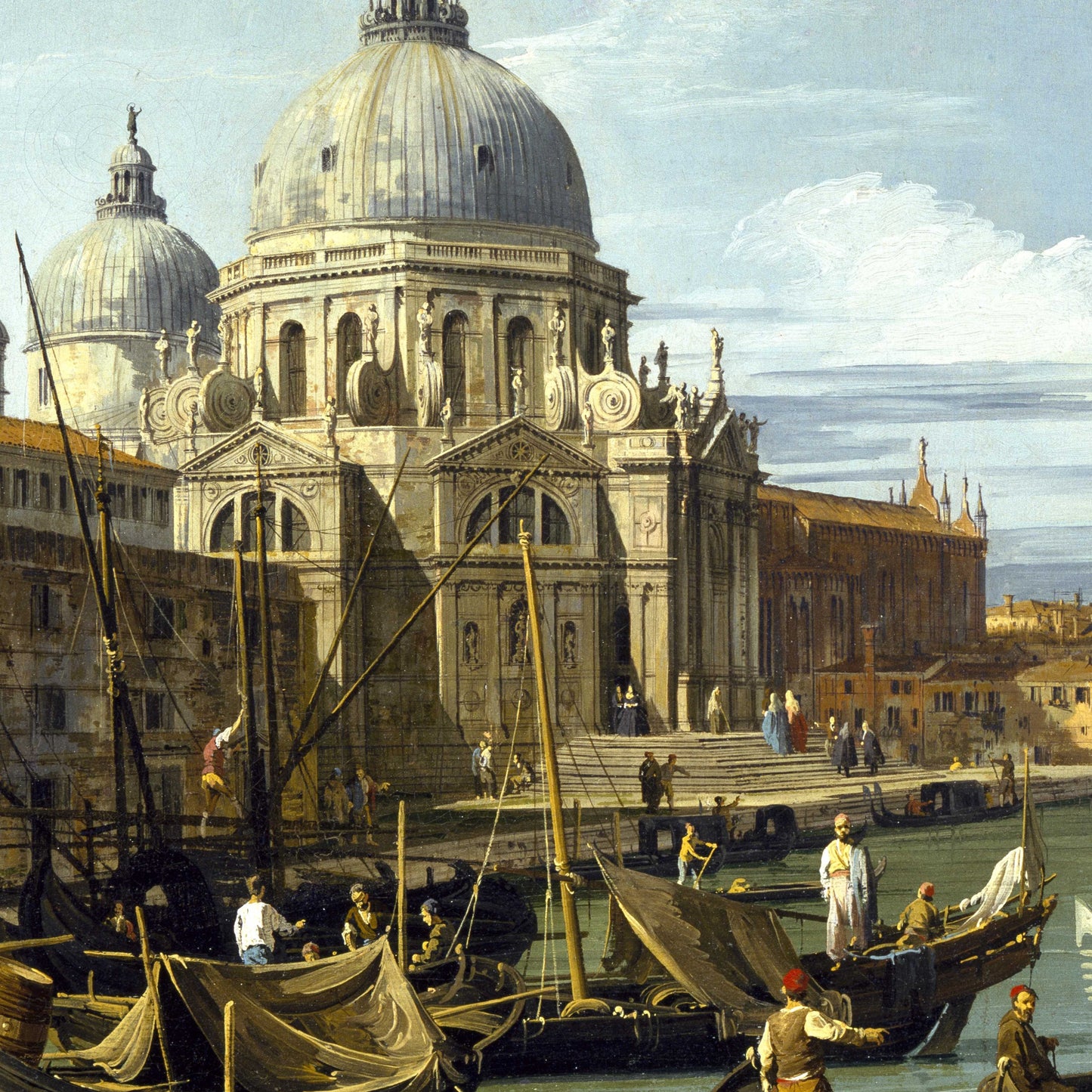 The Entrance to the Grand Canal, Venice - Canvas Wrap