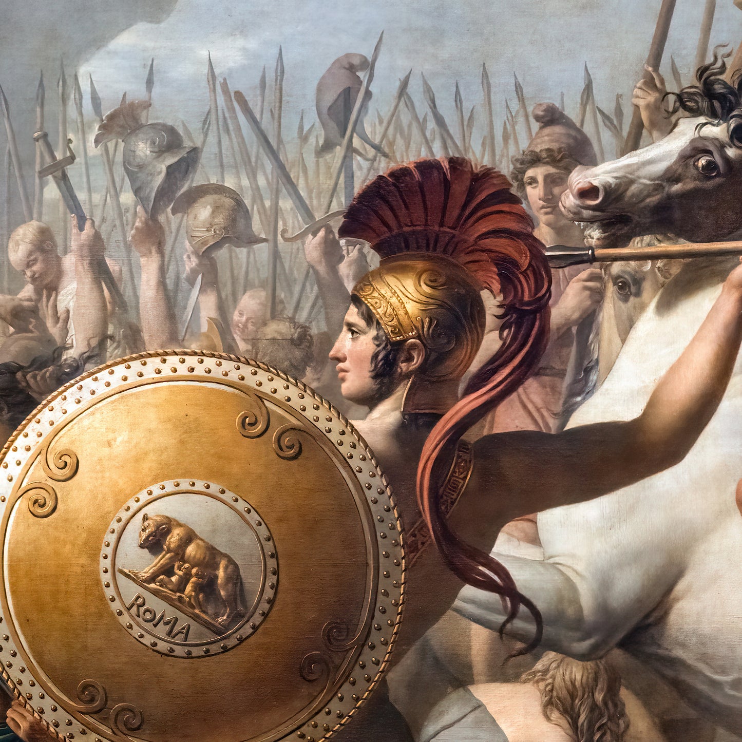 The Intervention of the Sabine Women - Canvas Wrap