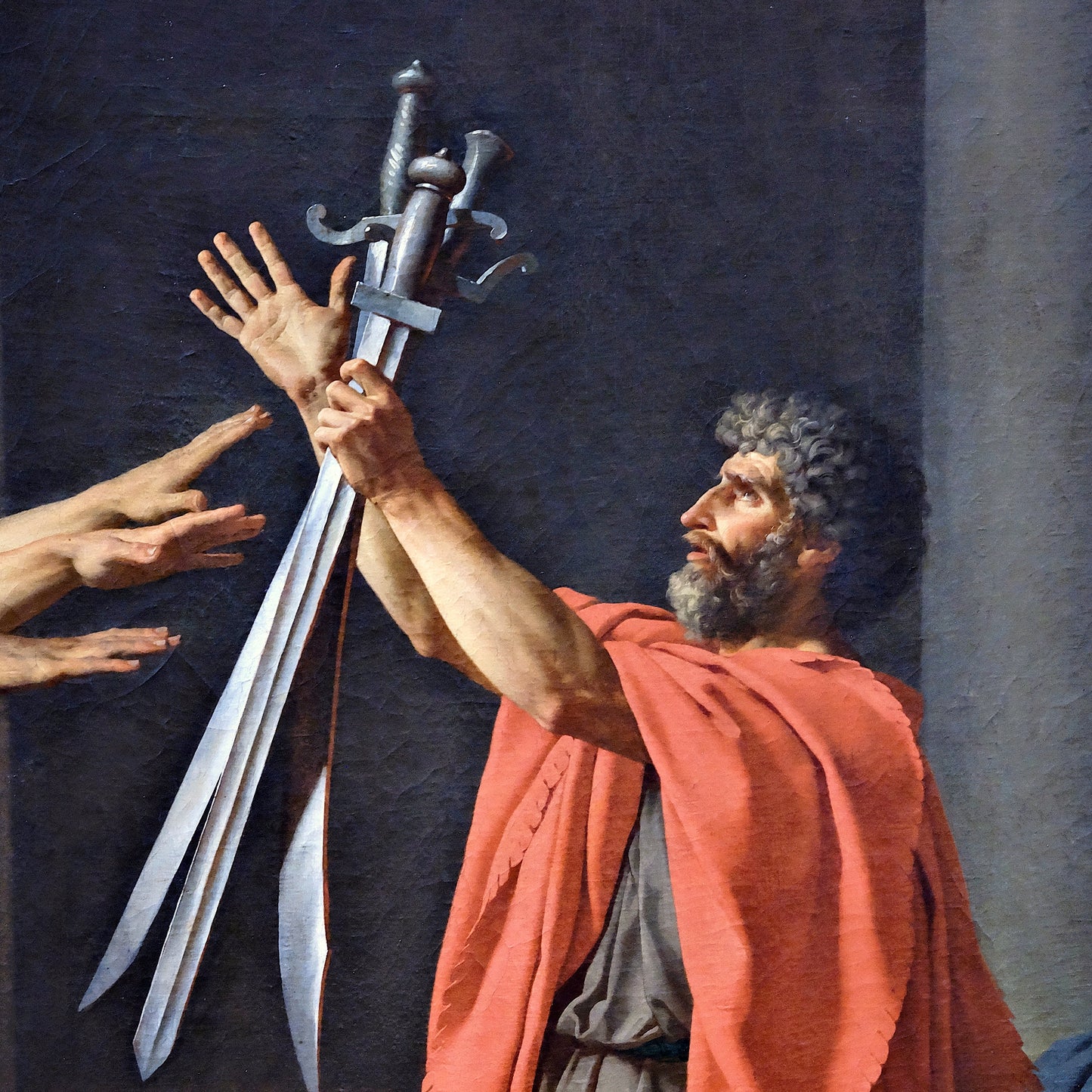 The Oath of the Horatii - Canvas Wrap