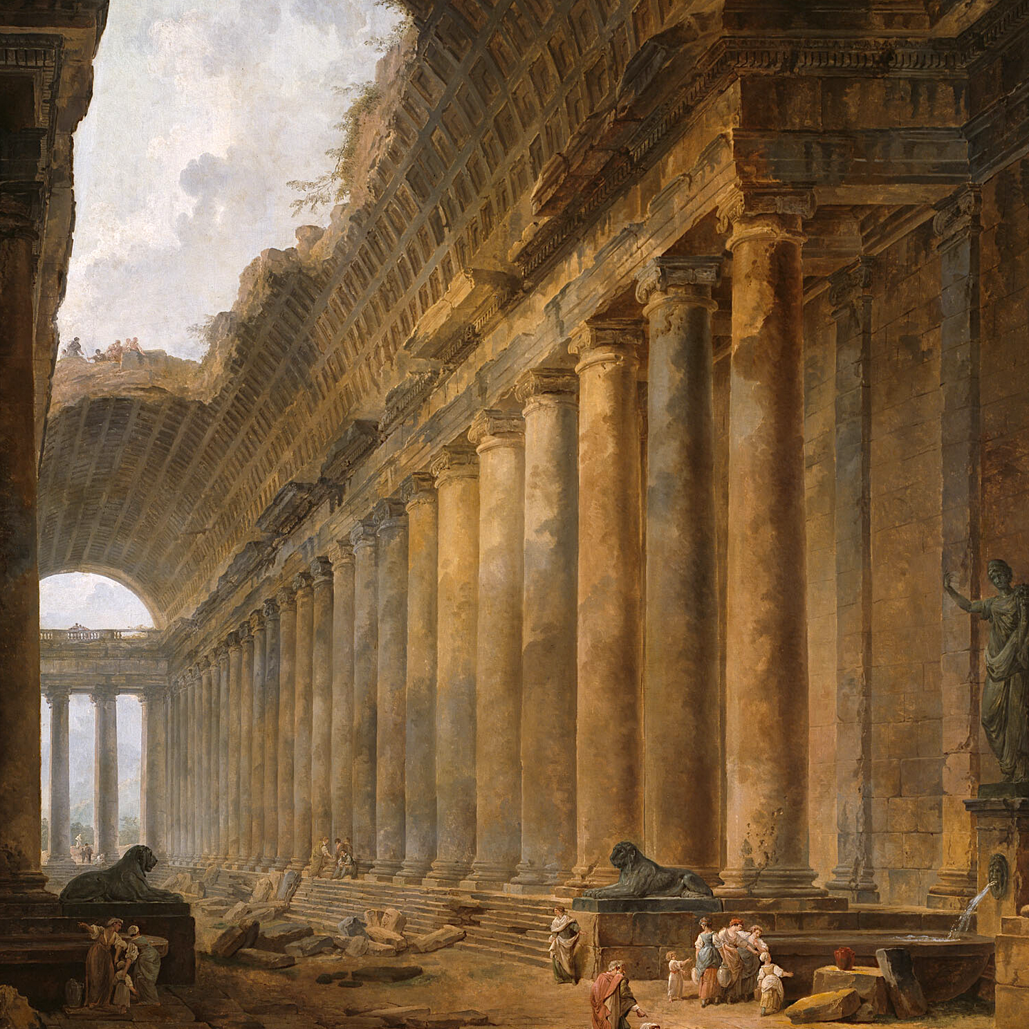 The Old Temple - Canvas Wrap