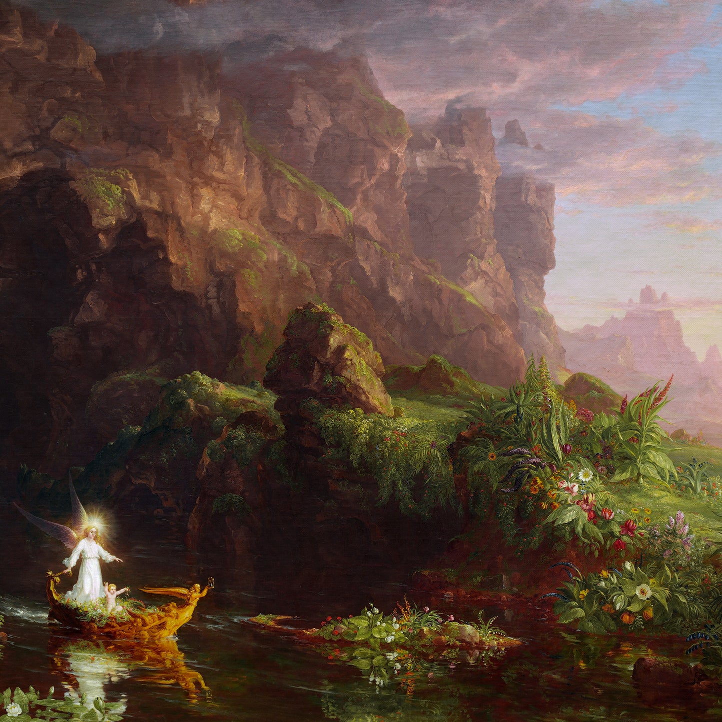The Voyage of Life, Childhood - Canvas Wrap