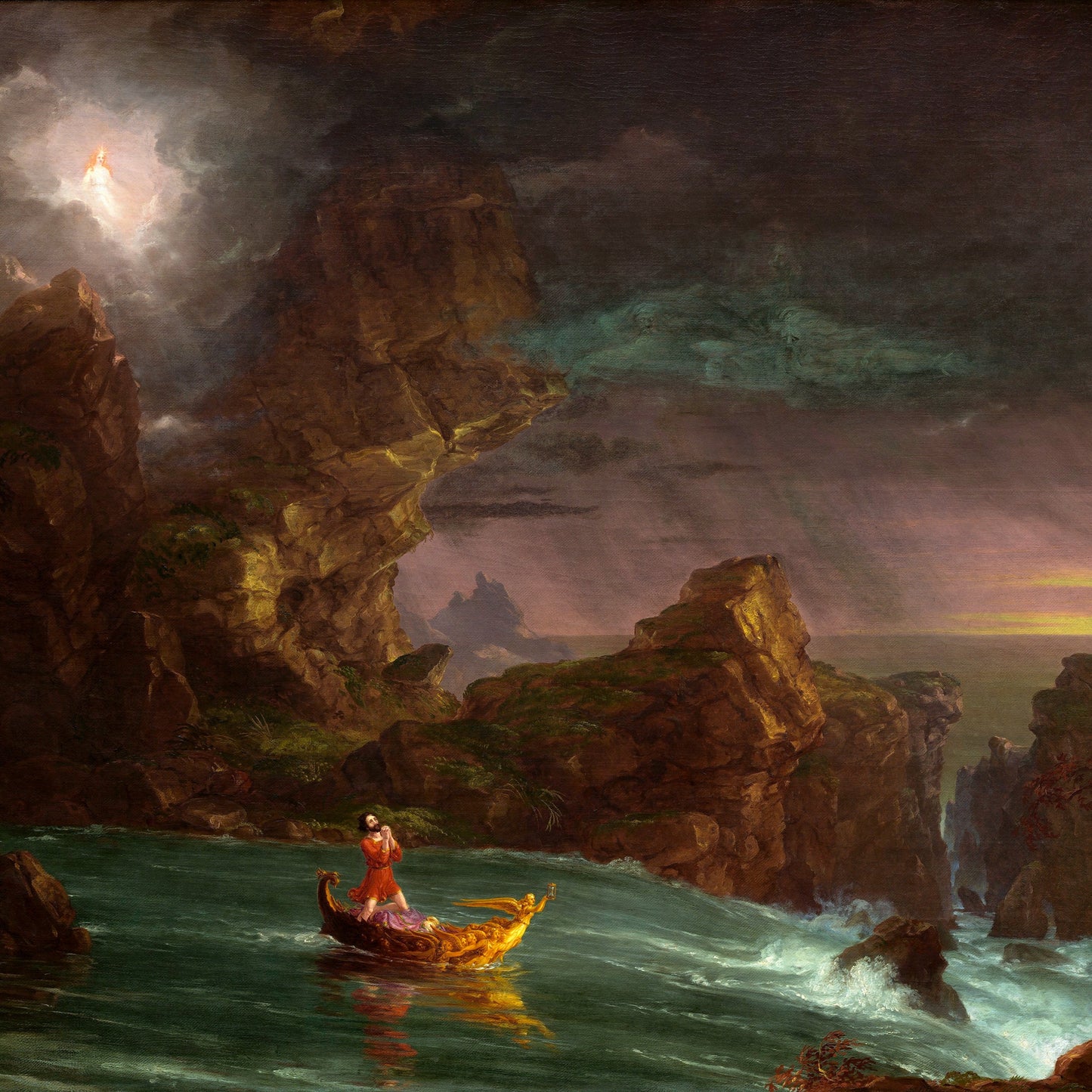 The Voyage of Life, Manhood - Canvas Wrap