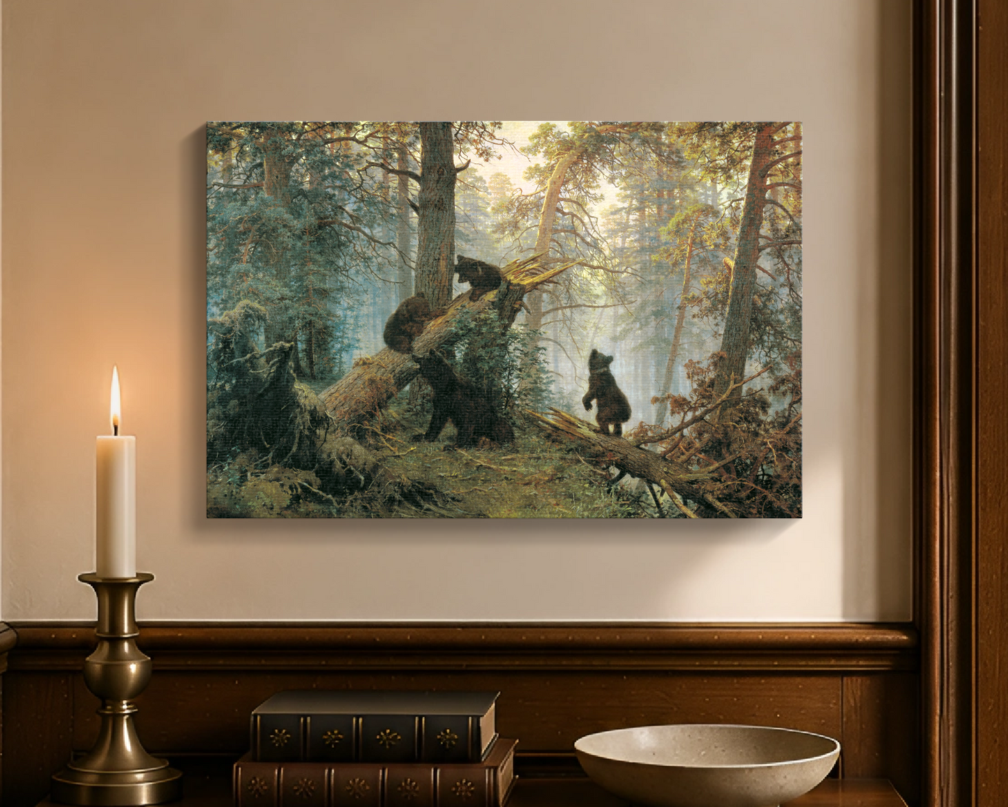 Morning in a Pine Forest by Ivan Shishkin
