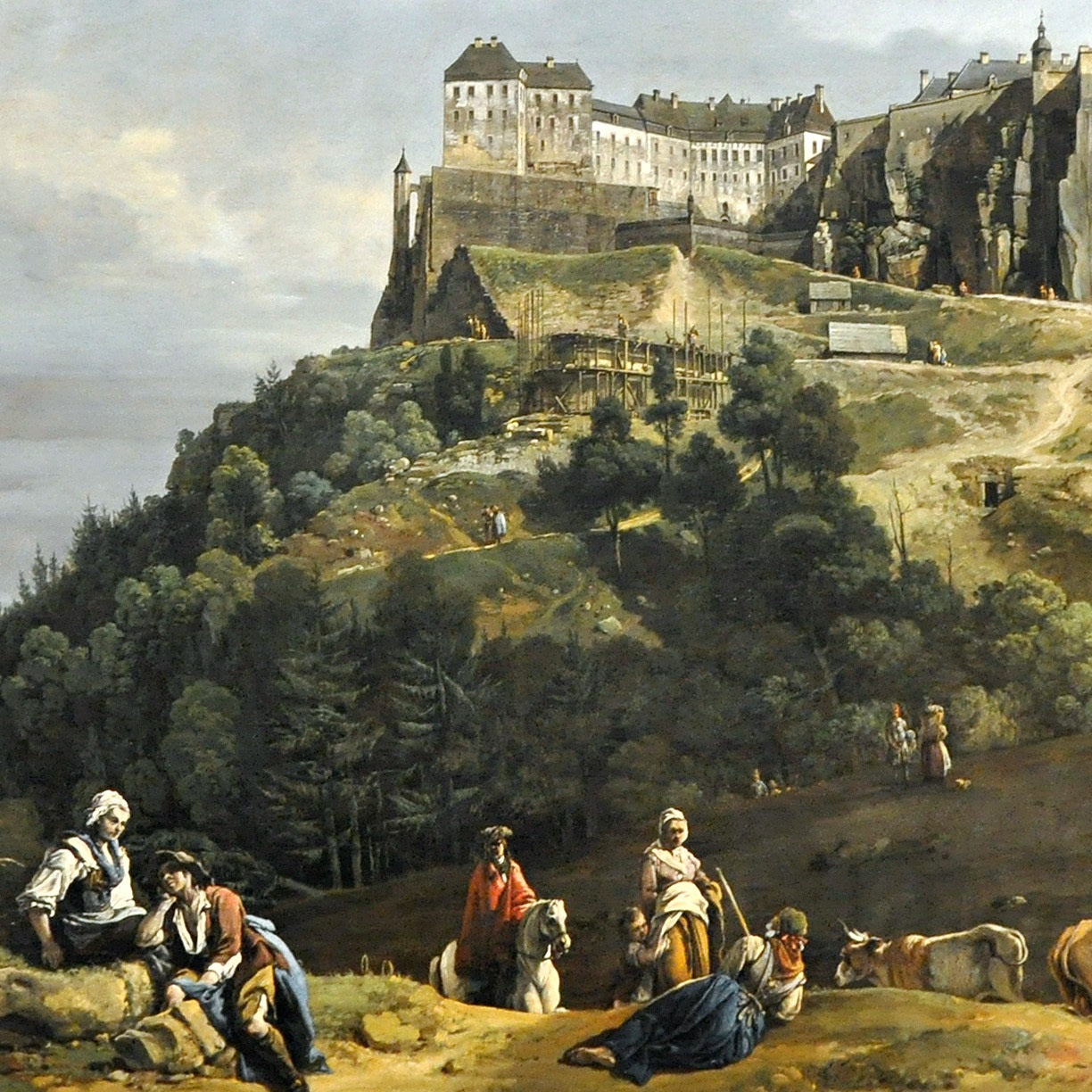 The Fortress of Königstein - Canvas Wrap