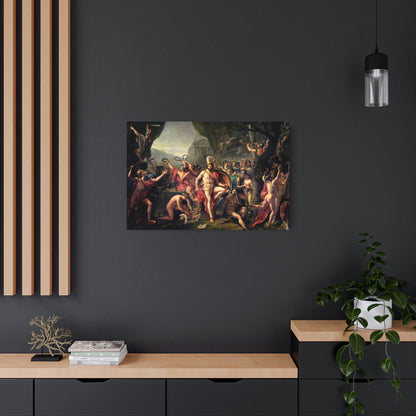 Leonidas at Thermopylae - Metal Print