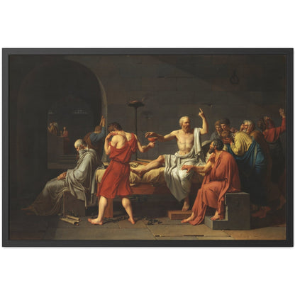 The Death of Socrates - Framed Print