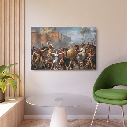 The Intervention of the Sabine Women - Metal Print