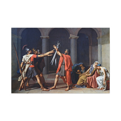 The Oath of the Horatii - Canvas Wrap