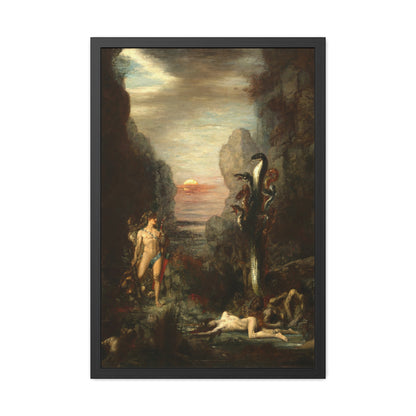 Hercules and the Lernaean Hydra - Framed Print