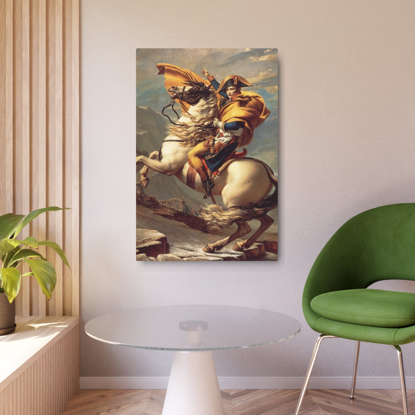 Napoleon Crossing the Alps - Metal Print