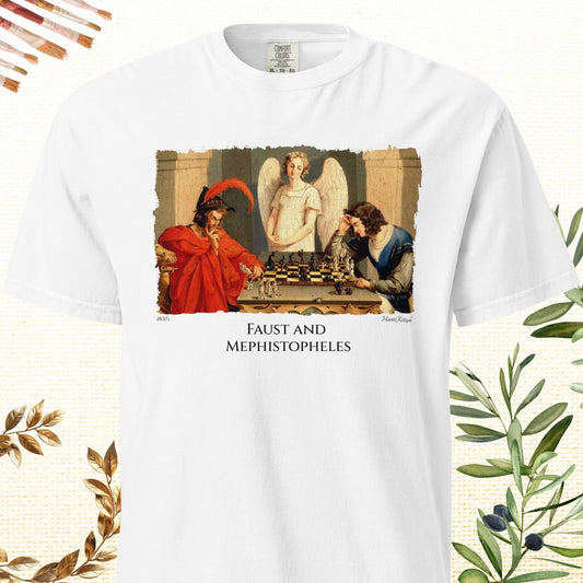 Faust and Mephistopheles - Fine Art T-Shirt