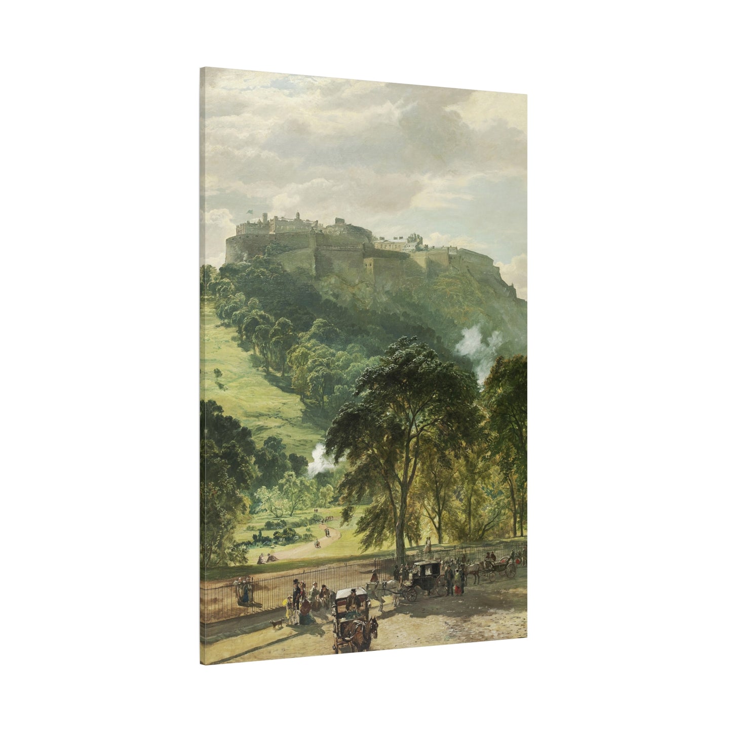 Edinburgh Castle from Princes Street - Canvas Wrap