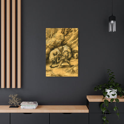 Hercules and the Nemean Lion - Metal Print