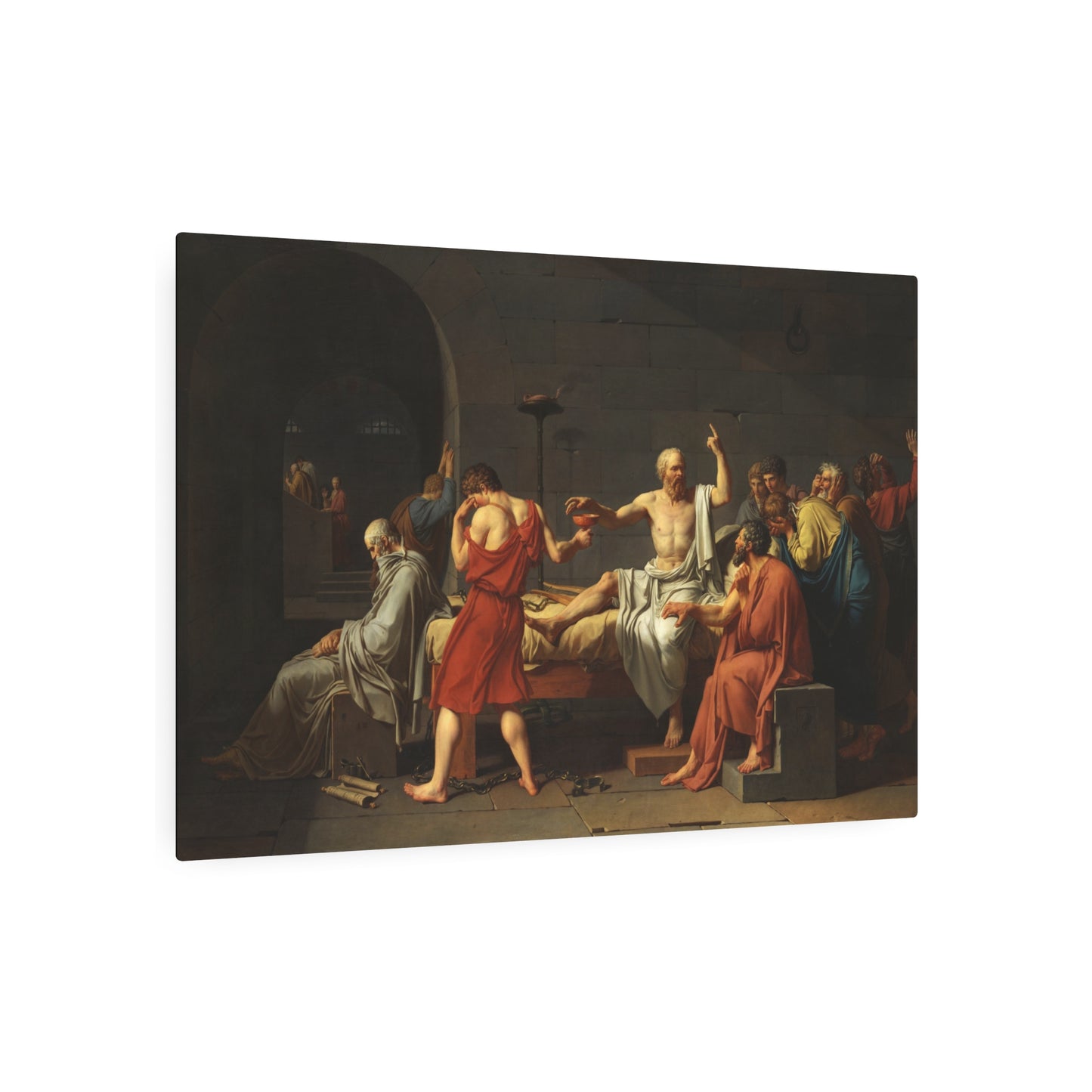 The Death of Socrates - Metal Print