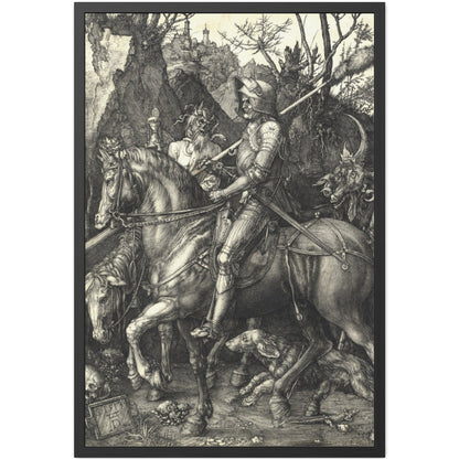 Knight, Death, and the Devil - Framed Print