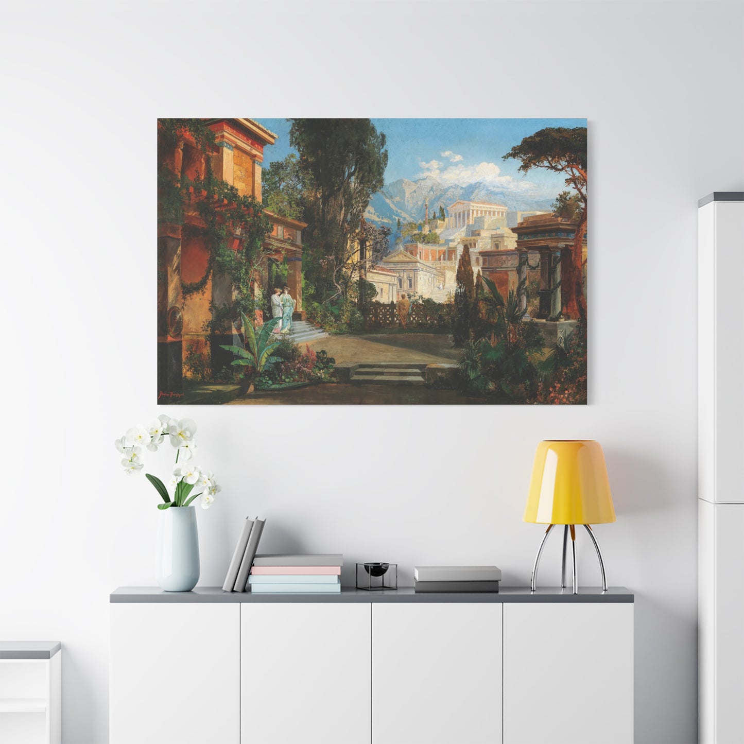 A View of an Ancient City - Canvas Wrap