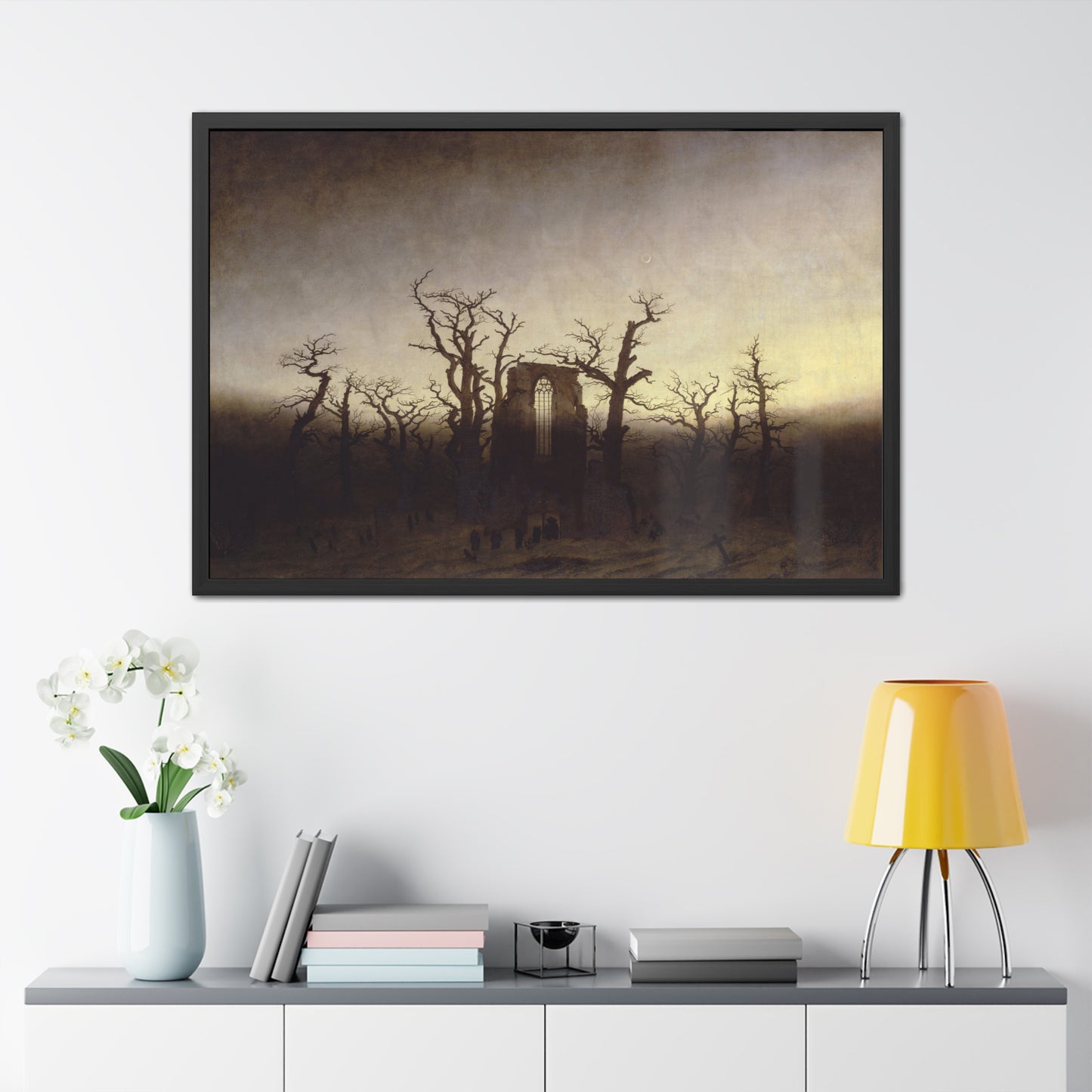 The Abbey in the Oakwood - Framed Print