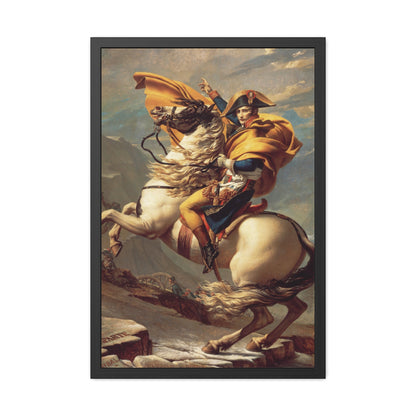 Napoleon crossing the Alps - Framed Print