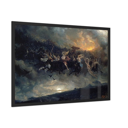 The Wild Hunt of Odin - Framed Print