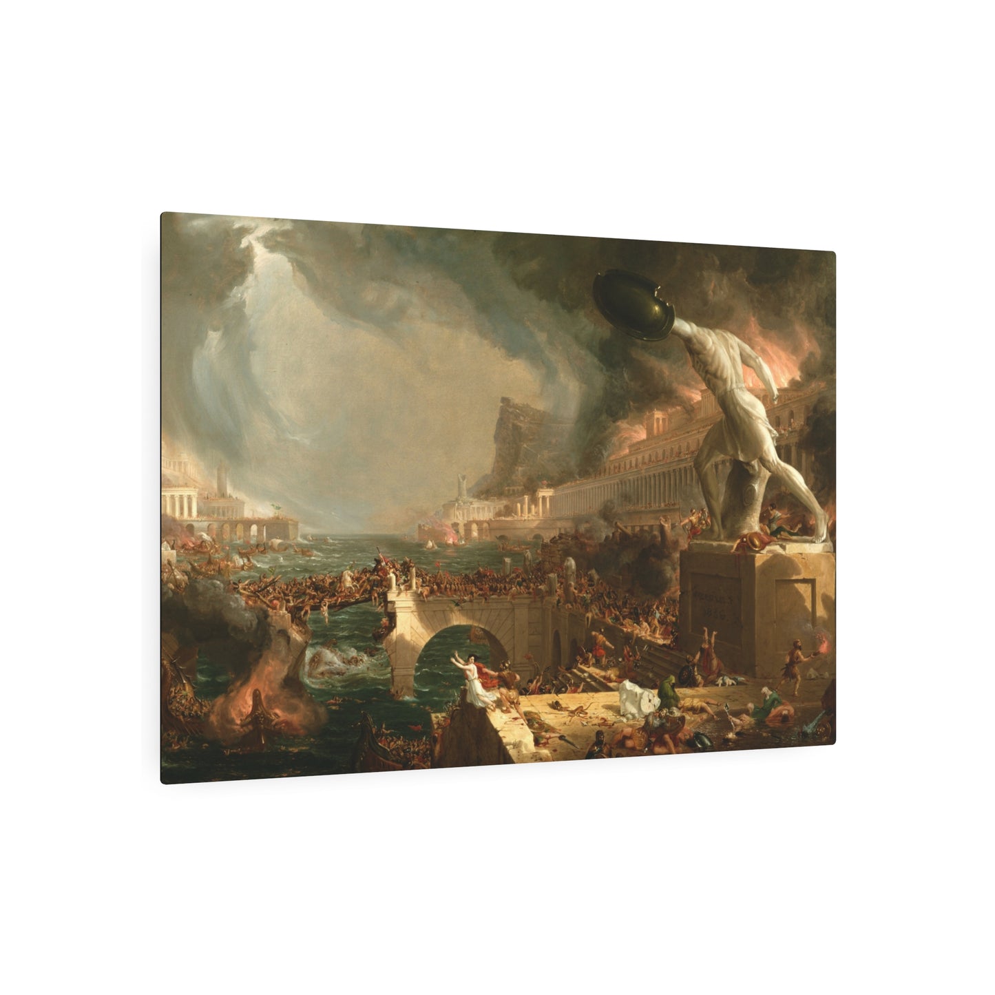 The Course of Empire, Destruction - Metal Print