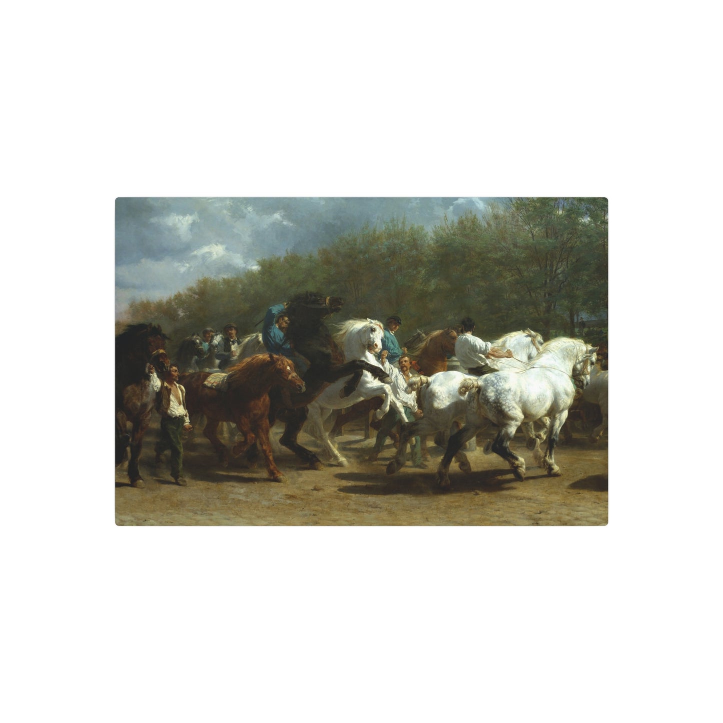 The Horse Fair - Metal Print